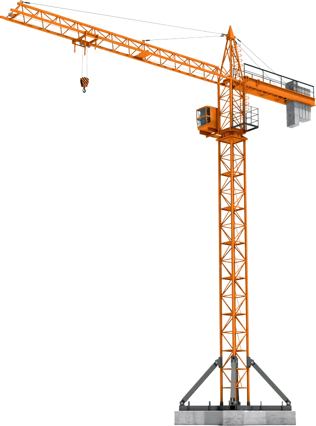 Turuncu renk kule vinci